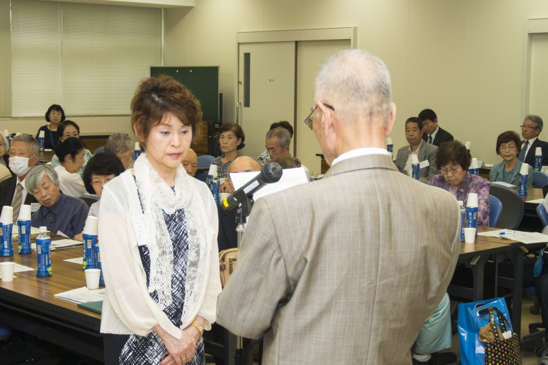 表彰状授与の様子